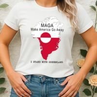 MAGA Make America Go Away Greenland Map Women's T-Shirt thumb 2