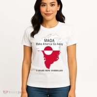 MAGA Make America Go Away Greenland Map Women's T-Shirt thumb 4