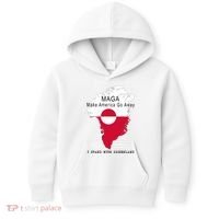 MAGA Make America Go Away Greenland Map Kids Hoodie thumb 0