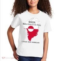 MAGA Make America Go Away Greenland Map Kids T-Shirt thumb 2