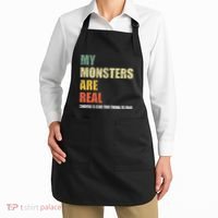 My Monsters Are Real Apron thumb 2