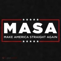 MASA Make America Straight Again Ladies PosiCharge Tri-Blend Wicking Tank thumb 2