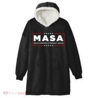 MASA Make America Straight Again Hooded Wearable Blanket thumb 0