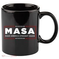MASA Make America Straight Again 11oz C Handle Ceramic Mug thumb 0