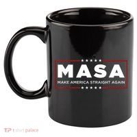 MASA Make America Straight Again 11oz C Handle Ceramic Mug thumb 2