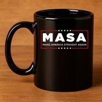 MASA Make America Straight Again 11oz C Handle Ceramic Mug thumb 4