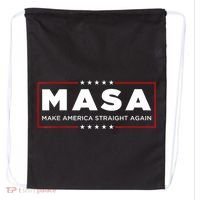 MASA Make America Straight Again Drawstring Bag thumb 0