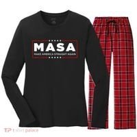MASA Make America Straight Again Women's Long Sleeve Flannel Pajama Set  thumb 0