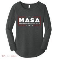 MASA Make America Straight Again Women's Perfect Tri Tunic Long Sleeve Shirt thumb 0