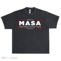 MASA Make America Straight Again Urban Oversized Heavyweight T-Shirt thumb 0