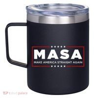 MASA Make America Straight Again 12oz Stainless Steel Coffee Mug thumb 2