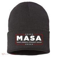 MASA Make America Straight Again Sustainable Knit Beanie thumb 0
