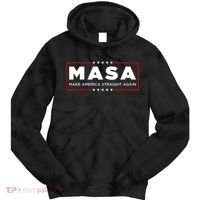 MASA Make America Straight Again Tie Dye Hoodie thumb 0