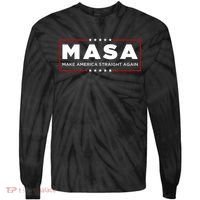 MASA Make America Straight Again Tie-Dye Long Sleeve Shirt thumb 0
