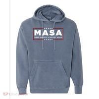 MASA Make America Straight Again Comfort Colors Garment-Dyed Hooded Sweatshirt thumb 0
