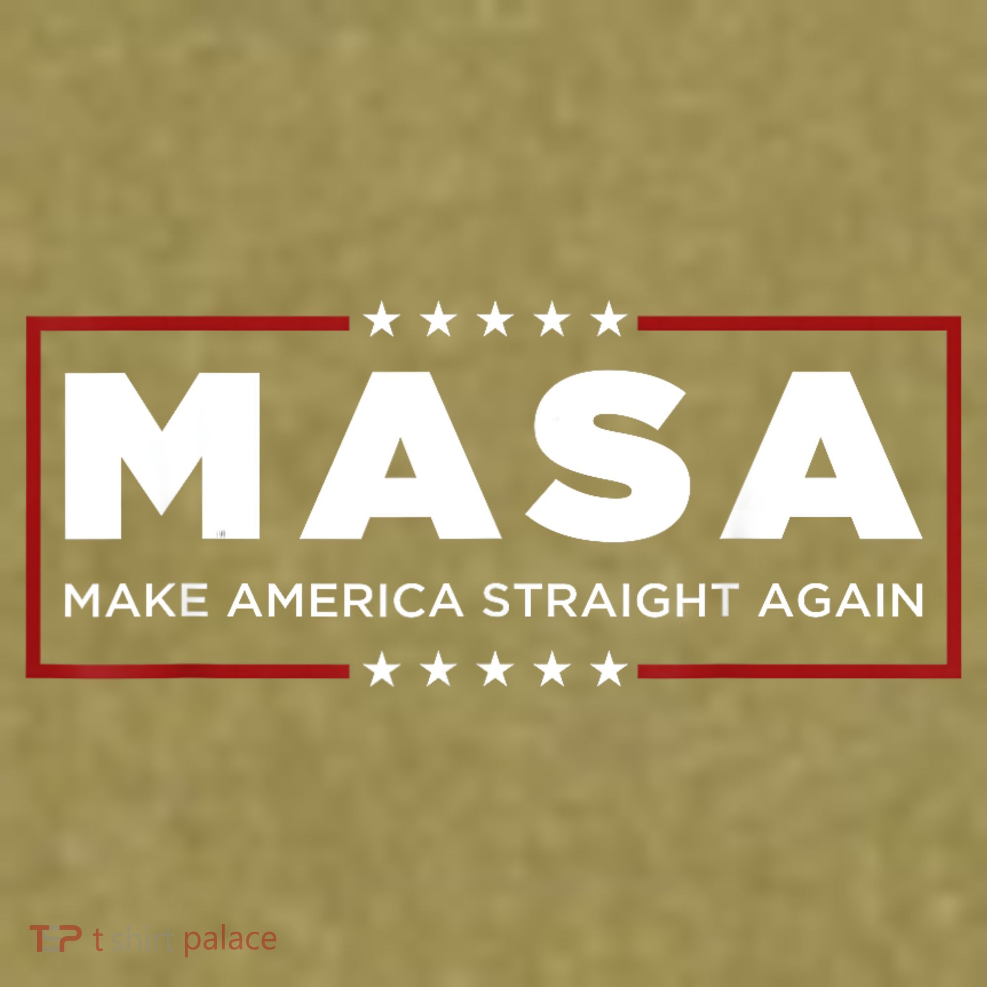 MASA Make America Straight Again Garment-Dyed Women's Muscle Tee