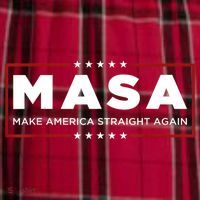 MASA Make America Straight Again Men's Flannel Plaid Pajama Pants thumb 2