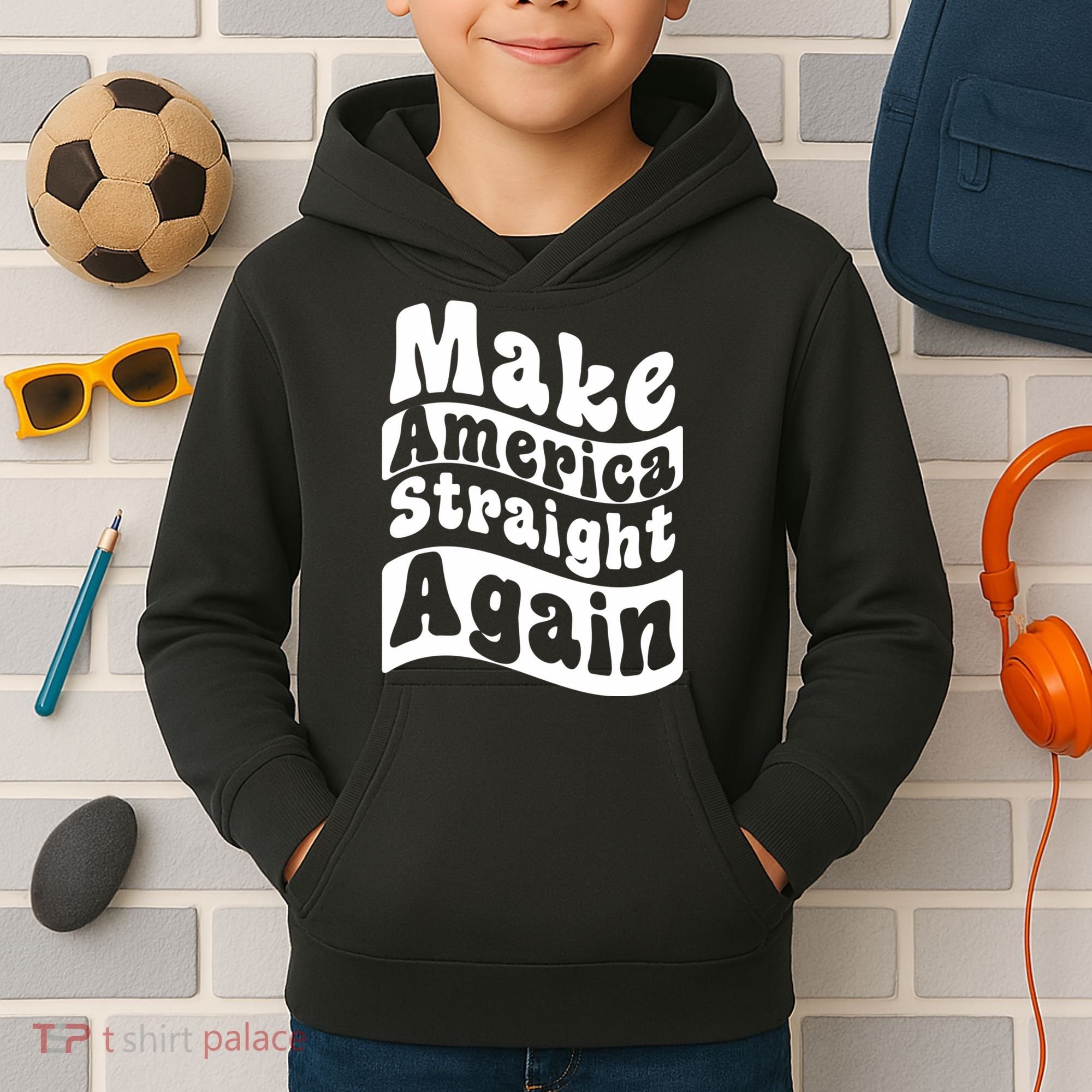 MASA Make America Straight Again Kids Hoodie