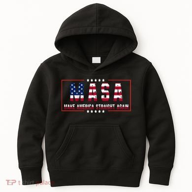 MASA Make America Straight Again Kids Hoodie