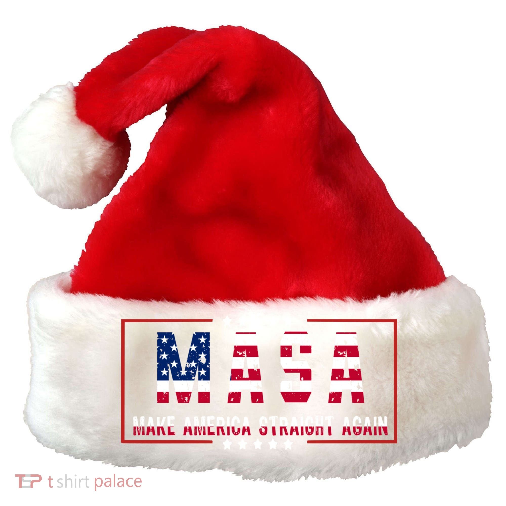 MASA Make America Straight Again Santa Hat