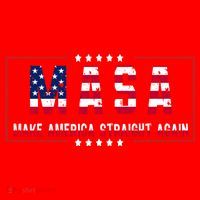 MASA Make America Straight Again Santa Hat thumb 1