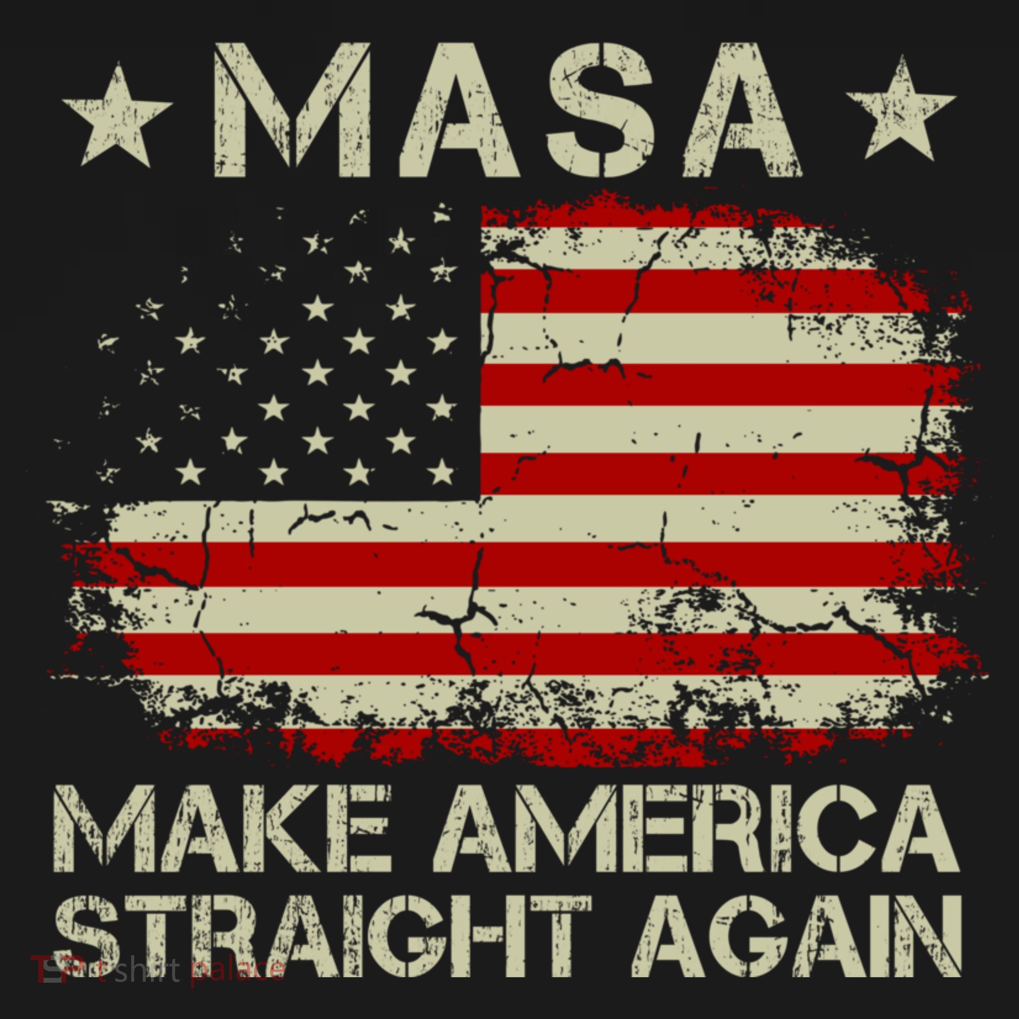 MASA Make America Straight Again Doggie Tank