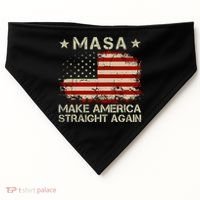 MASA Make America Straight Again USA-Made Doggie Bandana thumb 0