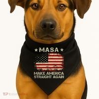 MASA Make America Straight Again USA-Made Doggie Bandana thumb 1