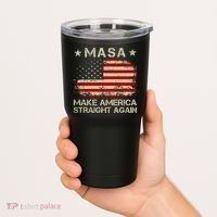 MASA Make America Straight Again Tumbler thumb 2