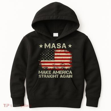 MASA Make America Straight Again Kids Hoodie