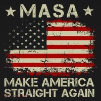 MASA Make America Straight Again Kids T-Shirt thumb 4