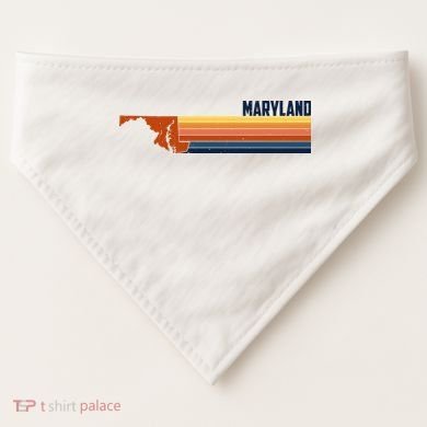 Retro Vintage Maryland USA-Made Doggie Bandana