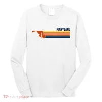 Retro Vintage Maryland Long Sleeve Shirt thumb 0