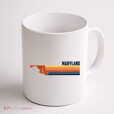 Retro Vintage Maryland Coffee Mug back