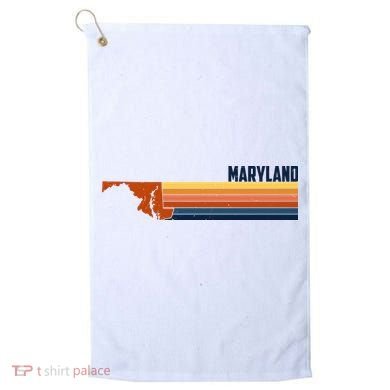 Retro Vintage Maryland Golf Towel