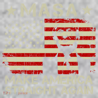 MASA Make America Straight Again The Baniff Cuffed Pom Beanie thumb 2