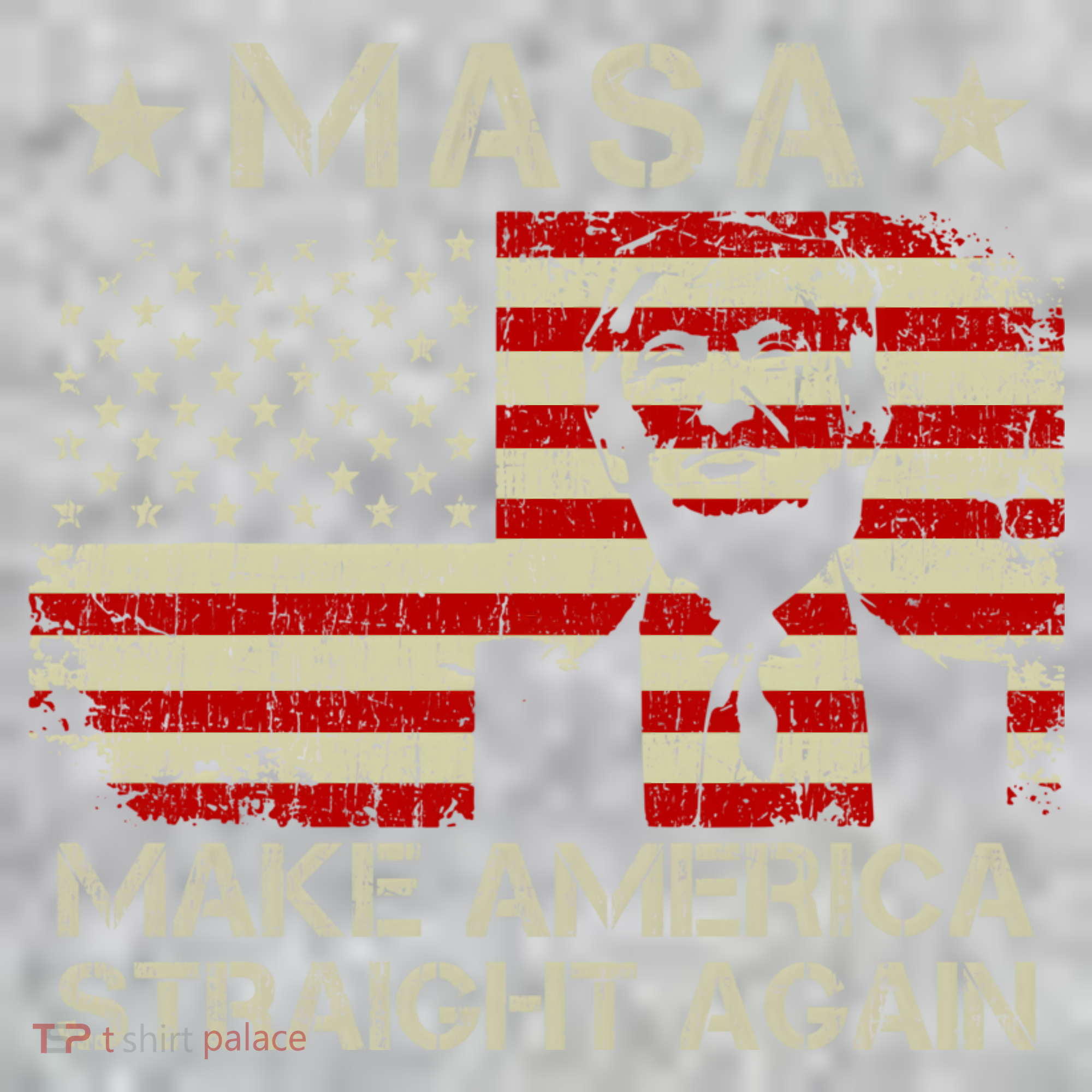 MASA Make America Straight Again The Baniff Cuffed Pom Beanie