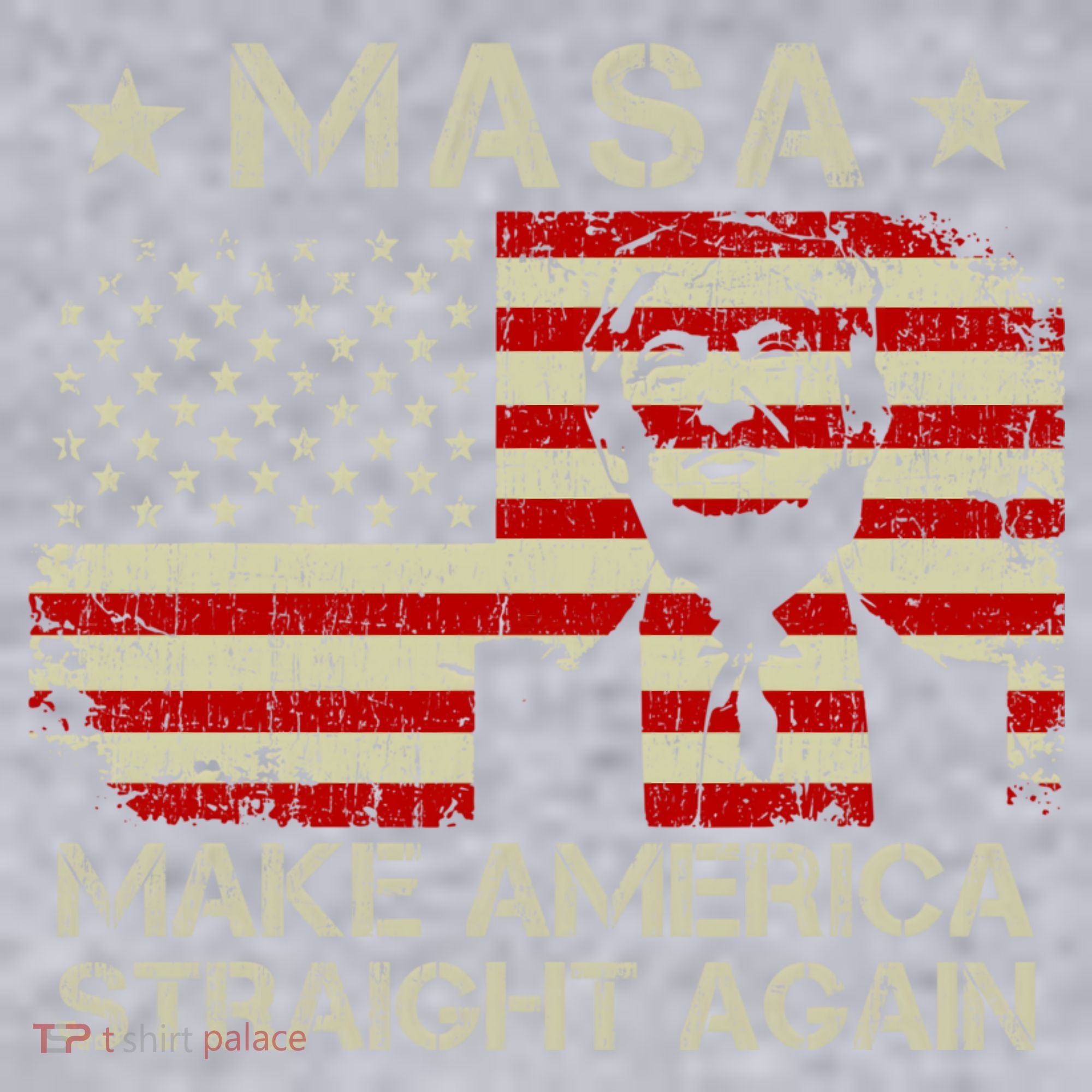 MASA Make America Straight Again Women's Racerback Cropped Tank