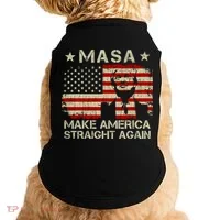 MASA Make America Straight Again Doggie Tank thumb 0