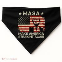 MASA Make America Straight Again USA-Made Doggie Bandana thumb 0