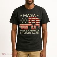 MASA Make America Straight Again Tall T-Shirt thumb 2
