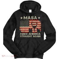 MASA Make America Straight Again Tie Dye Hoodie thumb 0