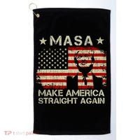 MASA Make America Straight Again Golf Towel thumb 0