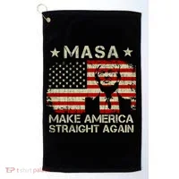 MASA Make America Straight Again Golf Towel thumb 0