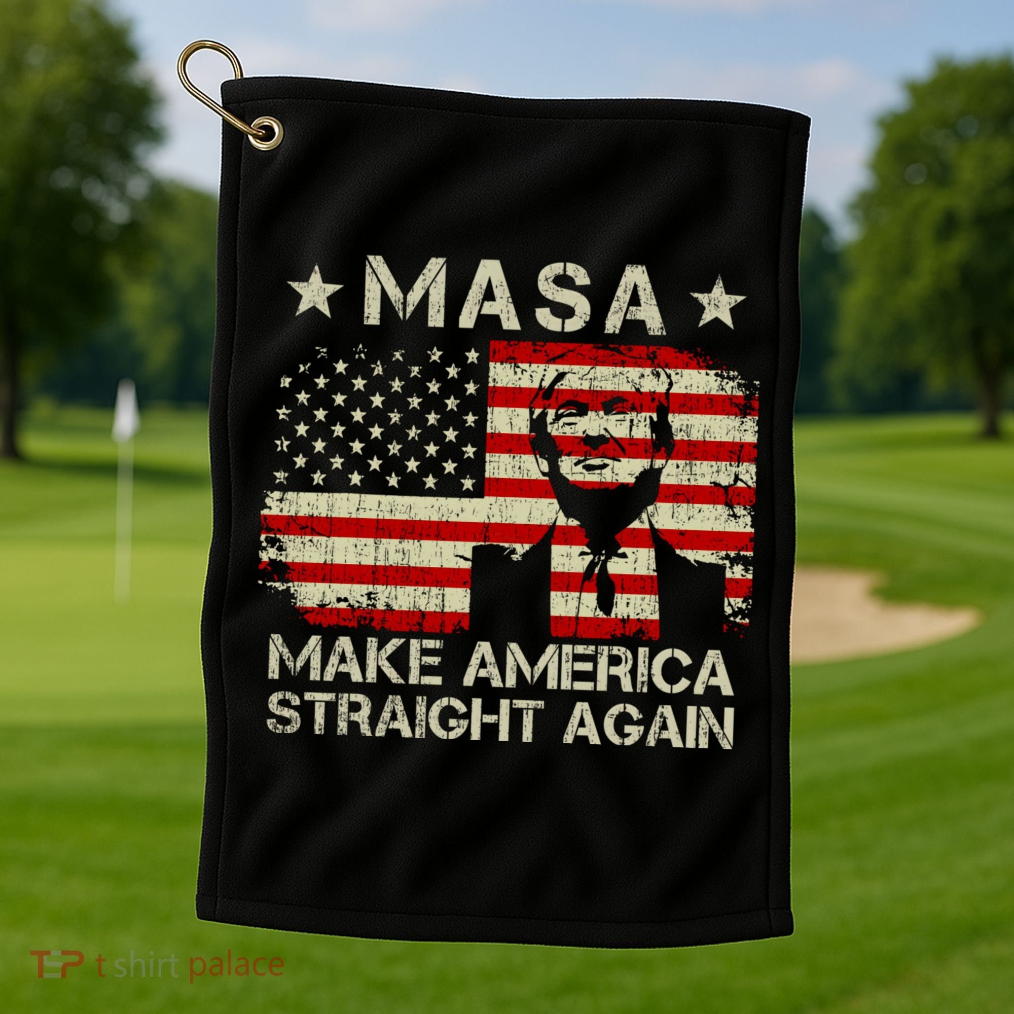 MASA Make America Straight Again Golf Towel