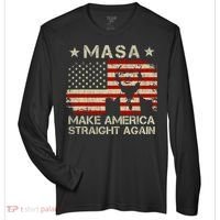 MASA Make America Straight Again Zone Performance Long-Sleeve T-Shirt thumb 0