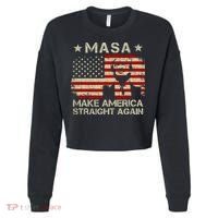 MASA Make America Straight Again Cropped Pullover Crew thumb 0