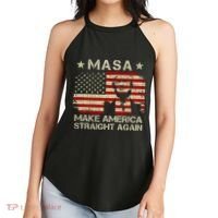 MASA Make America Straight Again Women's Perfect Tri Rocker Tank thumb 2