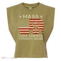 MASA Make America Straight Again Garment-Dyed Women's Muscle Tee thumb 0
