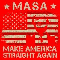 MASA Make America Straight Again Santa Hat thumb 1